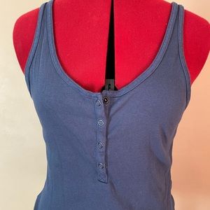 Blue Crop Tank